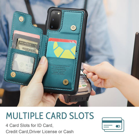 Asuwish Phone Case for Samsung Galaxy S20 5G 6.2 inch Wallet Cover with Screen Protector and RFID Blocking PU Leather Credit Card Holder Stand Cel...