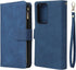 UEEBAI Wallet Case for Samsung Galaxy Note 20 5G, Premium Vintage PU Leather Magnetic Closure Handbag Zipper Pocket Case Kickstand Card Holder Slo...