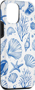iPhone 14 Sea Shell & Blue Seashell | Coastal Summer, Starfish, Women Case...