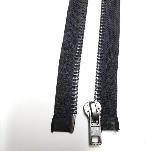 Leekayer #10 32 Inch Separating Jacket Zipper Black Nickel 81cm Metal Zipper for Sewing Crafts Dress Bag Coats Luggage Vest Heavy Duty DIY Handmad...