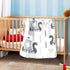 Qilmy Viking Ships Baby Blanket for Boys Girls Kids with Soft Cotton, Cute Cozy Warm Nursery Receiving Swaddle Blanket for Toddler Infant Crib, 30...