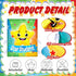 2 Pieces Star Student Chair Cover for Kids Colorful Seat Cover for Classroom Star Chair Cover for Classroom Office Home Party School, 18.9 x 15.75...