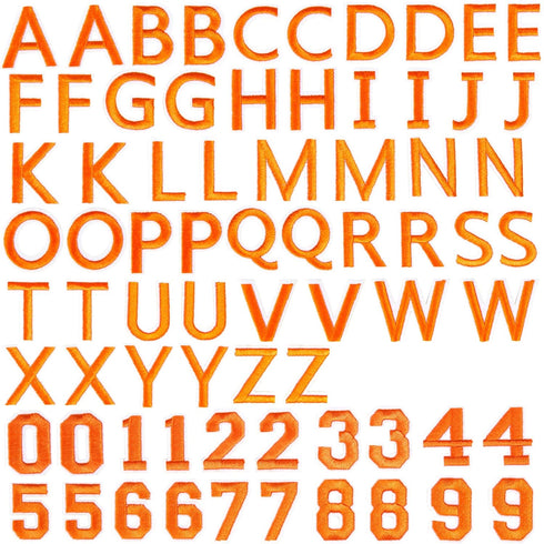 72 Pieces Iron on Letters and Numbers Patches, Embroidered Sew On Patches Alphabet A-Z, Numbers 0-9 Applique for Clothes, Dress, Hat, Socks, Jeans...