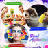 Mifoci 36 Pcs Face Paint Sponges Petals Half Moon Spades Face Painting Sponges Face Painting Supplies High Density Makeup Sponge for Kids Adults A...
