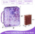 Waterproof Thick Bible Cover Case for Women, Large 11x9x3inch Purple Floral Bible Cover with Strap Pockets Zipper for Girls, XL Study Bible Carryi...