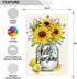 Garden Flag Sunflowers Summer Outdoor Yard Flags for Garden Decor Double Sided 12.5X18 Inch (04-sunflower)...