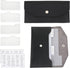 Cash Envelope Wallet Black PU leather budget cash envelopes divider wallet label sticker budget envelopes set suitable for budget planners and cas...