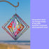 Dawhud Direct Rainbow Butterfly Kinetic Wind Spinners for Yard and Garden Wind Spinner Outdoor Metal Large Hanging Rainbow Decor Magic 3D Garden A...