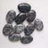 Black Labradorite Polished Stones, Synthesis Oval Healing Palm Pocket Stone Indoor Fountain Stones Massage Energy Crystal...