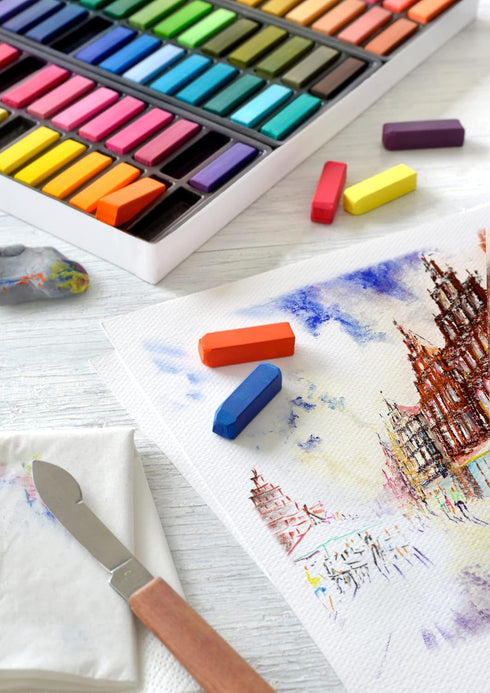 Faber-Castell Creative Studio Soft Pastel Mini Sticks (1.25”) - 24 Vivid Colors...