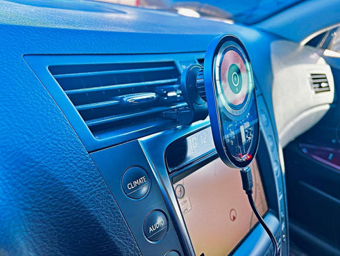 Magnetic Car Charger Transparent 15W Fast Charging for iPhone 12-15 Pro Max......