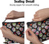 Cafl Sugar Skulls Makeup Bag Travel Large Day Dead Cosmetic Bag Organizer toiletry Essentials Jewelry Skincare Zipper Bag Gift For Women -10×8 inc...