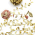 David accessories Gold Leaves Leaf Ribbon Trim Rope - 20 Yards - for DIY Craft Party Wedding Home Decoration(Gold)...