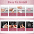 BOHISEN 10pcs Car Rhinestone Bling Door Handle Reflective Trim Stickers Universal Side Rear View Mirror Safety Scratch Resistant Protector Cover f...