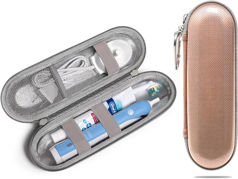 Hard Shell Durable EVA Electric Toothbrush Case - Waterproof PU Surface Layer with Shockproof EVA Material and Moisture Resistant Tin Foil Inner L...