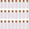 MaxMau 24PCS 10ml Glass Bottles Mini Vials with Cork Stoppers for DIY Decoration and Wedding Party Favors...