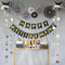 Retirement Party Decorations Supplies, Black and Gold Happy Retirement Banner, Folding Paper Fans, Sparkling Star Garlands, Star Shape Foil Balloo...