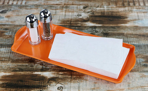 Calypso Basics Plastic Tidbit Melamine Sandwich Tray, Orange...