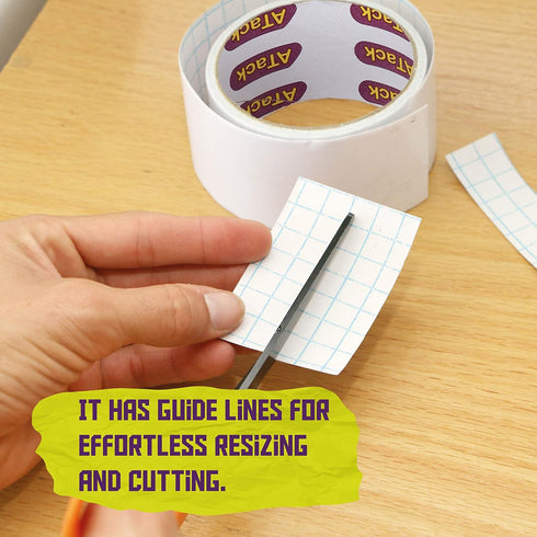 ATack Whiteboard Dry Erase Tape, 2 Inches x 30 Foot, White, Smudge-free White Board Dry Erase Label Sticker for Storage Bins, Classrooms, and Teac...