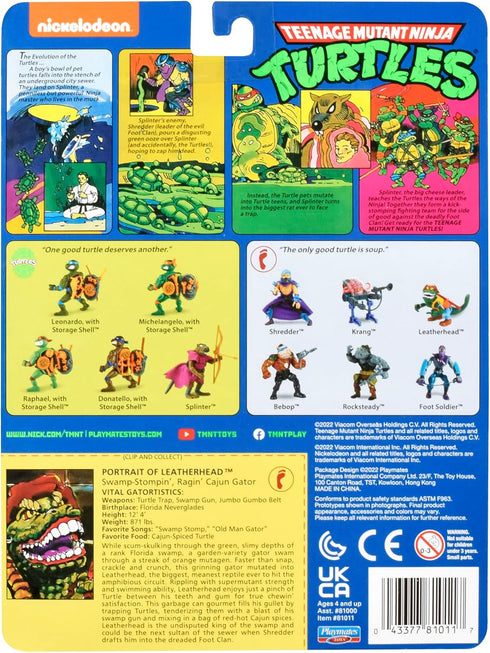 Teenage Mutant Ninja Turtles: 4” Original Classic Leatherhead Basic Figure by Playmates Toys...