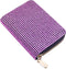 Women's Rhinestone Credit Card Holder Fashion Zipper RFID Card Case Organizer Bling Sparkle Slim Small Pouch Wallet...
