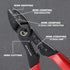 4 in 1 Wire Crimper Stripper 7 Inches Compact Wire Stripper Multi Purpose Electricians Pliers Professional Electrical Cable Stripping Crimping Too...