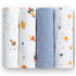 Delta Children 100% Cotton Flannel Baby Receiving Blankets for Girls and Boys – 30x30 Inches (Pack of 4), Space Exploration...
