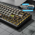 GTSP Retro Punk Style Pudding keycaps ASA Profile, 120-Keys PBT Keycaps Custom Keyboard Keycaps 75 Percent US Layouts for MX Switches Mechanical K...