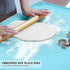 Silicone Baking Mat, Pastry Mat with Measurements, Silicone Mat for Rolling Dough, Non-Stick Baking Sheet, Dough Rolling Mat for Pizza, Pie, Macar...