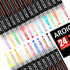 AROIC 24 Pack Acrylic Paint Pens for Rock Painting Fine Point Paint Markers Acrylic Paint Markers For Wood,Metal,Plastic,Glass,Canvas, Ceramic,Cra...
