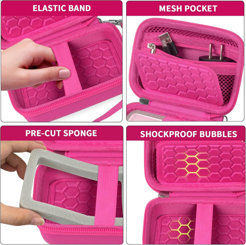 Carrying & Protective Case for Digital Camera, AbergBest 21 Mega Pixels 2.7" LCD Rechargeable HD/Kodak Pixpro/Canon PowerShot ELPH 180/190 / Sony ...