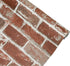 Red Brick Wallpaper, Self-adhesive Peel and Stick Wallpaper Waterproof and Removable Good for Home Decoration and Furniture Renovation (17.5 x 118...