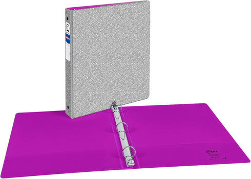 Avery Glitter Binder with 1" Round Ring, 175-Sheet Capacity, Color Will Vary, 1 Binder (3239)...