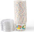 Glad for Kids 12 oz Peppa Pig Friends Paper Snack Bowls with Lids, 20 Ct | Peppa Pig Disposable Paper Bowls with Lid | Kids Snack Bowls for Everyd...