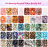 QUEFE 720pcs Crystal Chips Beads Ring Making Kit, 40 Colors Crystal Chips and Gemstone Beads for Jewelry Making Crystal Beads for Ring, Bracelets ...