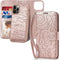 CASEOWL Magnetic Case for iPhone 13 Pro Max Wallet Case- Detachable Wallet Case for iPhone 13 Pro Max 5G - Folio Flip Leather Case Wallet with RFI...