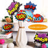 Blulu 30 Pieces Hero Themed Party Decorations, Fun Hero Sign Cutouts Signs Paper Cardboard Cutouts...
