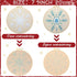 Yuxung 5 Set Christmas Embroidery Starter Kit with Snowflake Pattern, Winter Embroidery Kits for Beginners, Full Range of Winter Cross Kits, Embro...