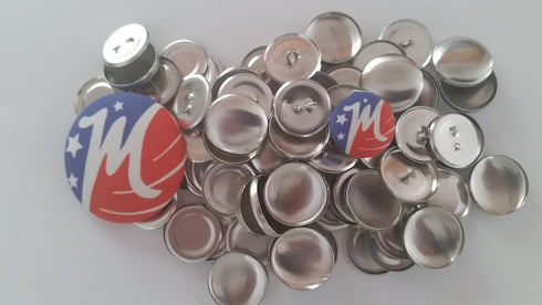 100 Buttons to Cover - Made in USA - Self Cover Buttons with wire Eyes size 36 with Tool...