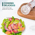 Soeos Spice Seasoning Set of 2, 3.5oz(150g), With Integrated Grinders, Salt and Pepper Grinder Set, Pure and Fresh Perfect for BBQ Seasoning Gift ...