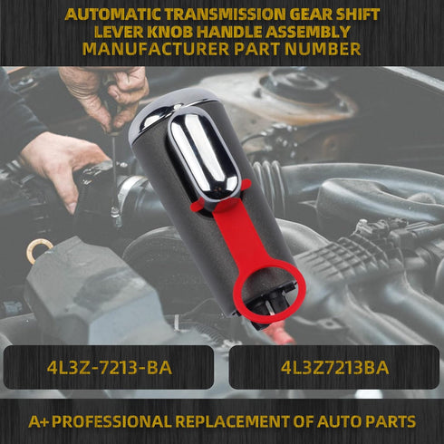 Dasbecan Automatic Transmission Gear Shift Lever Knob Handle Assembly Compatible with Ford F150 2004 2005 2006 Replaces# 4L3Z-7213-BA 4L3Z7213BA...