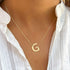 Ursteel Initial Necklaces for Women - Dainty 14K Gold Plated Letter Necklaces for Women Trendy, Simple Cute Initial Personalized Monogram Pendant ...
