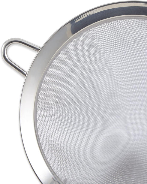 RSVP International Endurance Kitchen Collection, Stainless Steel Fine Mesh Conical Sieve/Colander, Multi-Purpose for Cooking, Baking, Loose Leaf T...