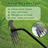 Weed Puller Tool, Premium Iron Steel Forged Weed Puller 4 Teeth Dual Purpose Weeder, Hand Weeder Tool for Gardening 2PCS (11.8 Inch)...