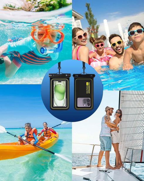 IP68 Waterproof Phone Pouch Floating: 2024 Cruise Ship Essentials Travel Must Haves Dry Bag for Vacation Beach Kayak Boat Accessories, Water proof...
