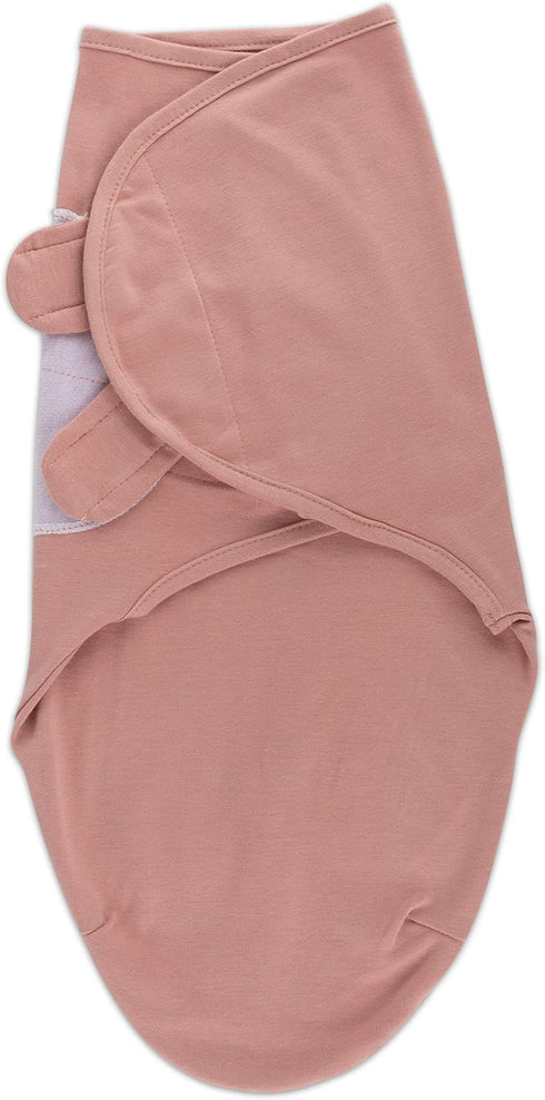 Ely's & Co. Adjustable Swaddles for Newborn, Baby Swaddles 0-3 Months, Velcro Swaddle Sack for Baby Girl, 100% Cotton, 2 Pack (Dusty Rose and Mauv...