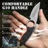 Omesio Small Fixed Blade Knife, Tactical Hunting Camping Survival Knife with Kydex Sheath, Full Tang Stainless Steel 2.68-Inch Drop Point Blade G1...