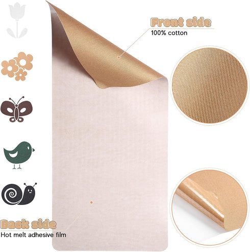 15 Sheets Iron-On Mending Fabric 4.92 x 11 Inch Clothes Patches Repair Kit for Fixing Couch Pants Pockets Holes Knees Elbow (Brown, Black, Dark Gr...