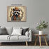 Posterizer 1 pcs- Abstract raccoon with a brown hat and clothes on-Art for Animal Lovers-Floral Botanical Art- Gift for Men Women-Decor for Bedroo...