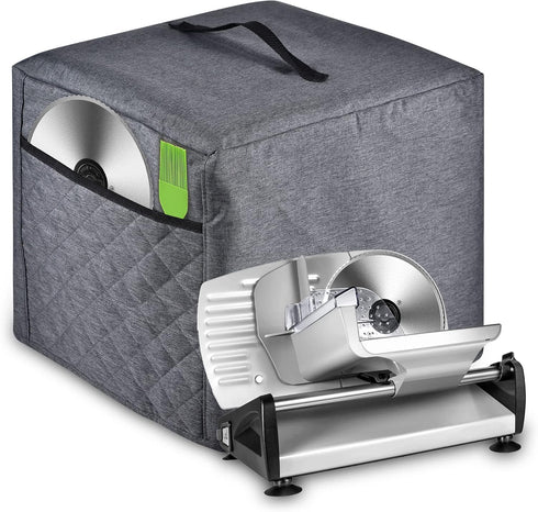 Meat Slicer Cover, Food Slicer Cover,With Organizer Bag for Accessories, such as Stainless steel blade, brush, etc., waterproof fabric, easy to cl...